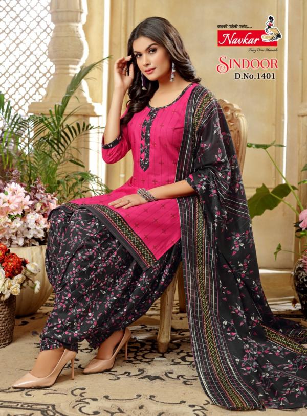 Navkar Sindoor Vol-14 Cotton Print Exclusive Look Readymade Suit